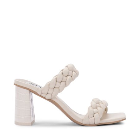 Sandalias Tacones Steve Madden Paxton Mujer Blancas | ES WG16S9